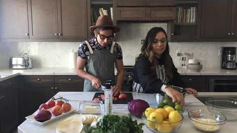 COOKING WITH DRE: Grilled Rib Eye Tacos with Peach Slaw and “Essential Mexican Guacamole”